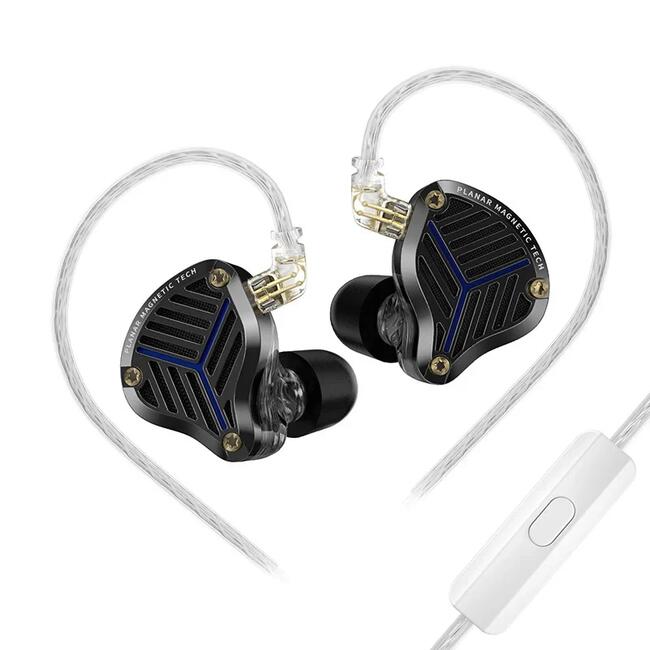 KZ професионални слушалки PRX Mic - кабелни вътреушни Hi-Fi монитори с вграден микрофон за сцена
