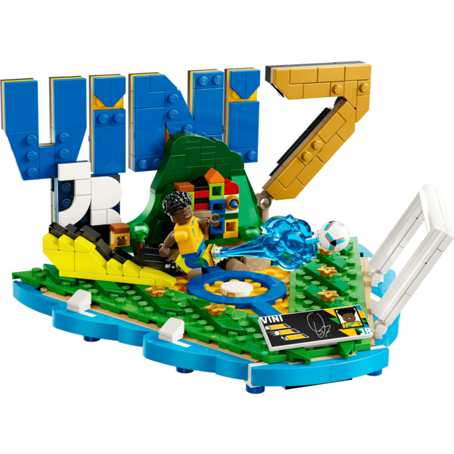 LEGO Фигурка Editions Football: Vini Jr. – Football Highlights 43027, колекционерска, футболна