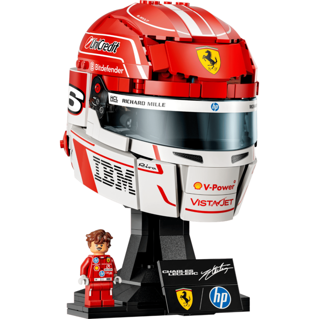LEGO Фигурка Editions Scuderia Ferrari HP Charles Leclerc Helmet 43014, комплект за сглобяване