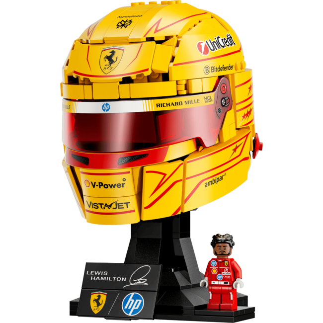 LEGO Фигурка Editions Scuderia Ferrari HP Lewis Hamilton Helmet 43022, колекционерска, за сглобяване