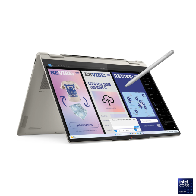 Lenovo Лаптоп Yoga 7 2в1 14 83JQ001LBM - 14-инчов сензорен екран, тънък конвертируем дизайн