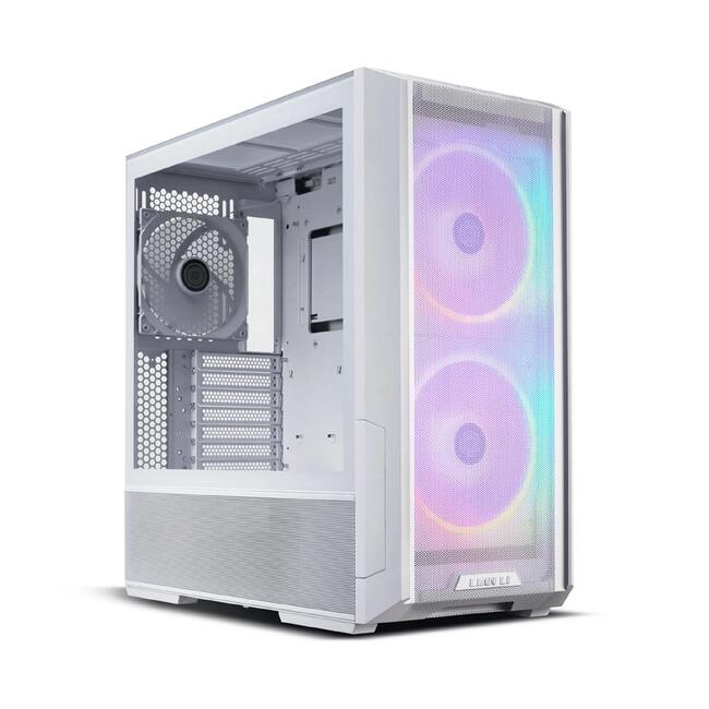 Lian Li кутия за компютър LANCOOL 216 RGB - бял цвят, за дънни платки E-ATX, RGB осветление