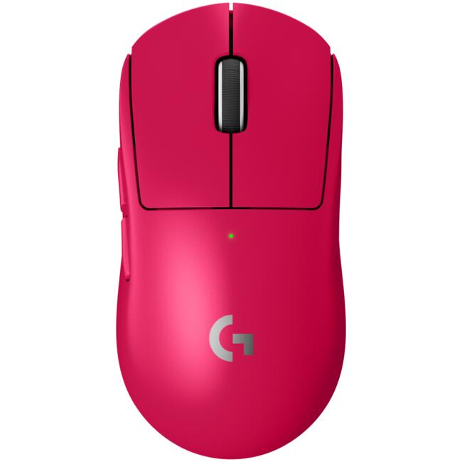 Logitech гейминг мишка G PRO X SUPERLIGHT 2 DEX - безжична връзка 2.4 GHz, ултралека, розов цвят