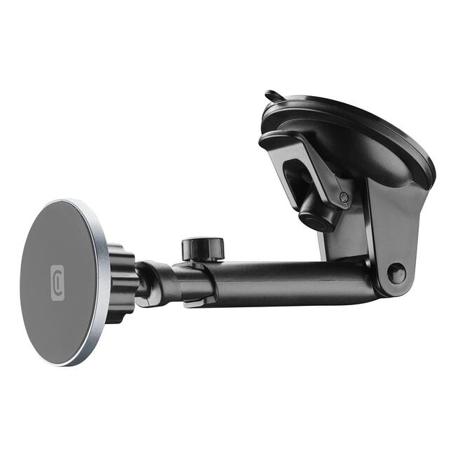 MagSafe магнитна стойка за кола LUX - монтаж на предно стъкло, пълна 360° ротация, черен цвят