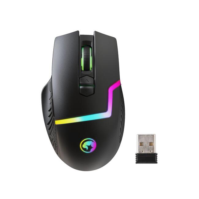 Marvo безжична геймърска мишка Wireless Gaming Mouse M728W - 4800dpi, rechargable, RGB