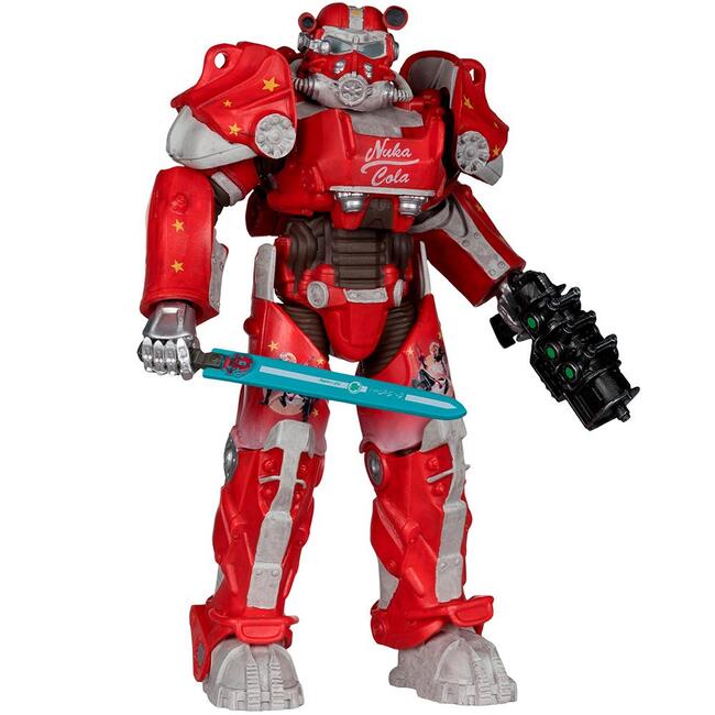 McFarlane Toys фигурка Nuka Cola T-60 Gold Label - Elite Edition #8, 18 см, делукс издание