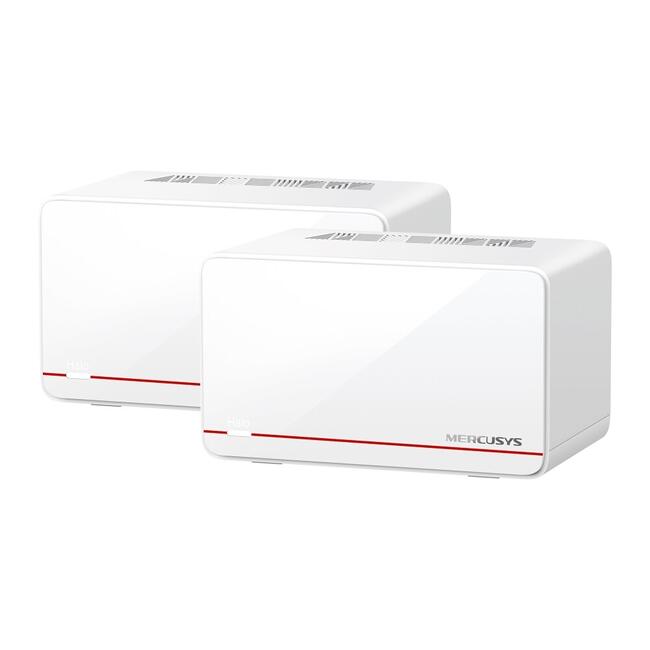 Mercusys Безжична Wi-Fi 7 Mesh система Halo H37BE - BE6500, двулентов комплект от 2 броя за дома