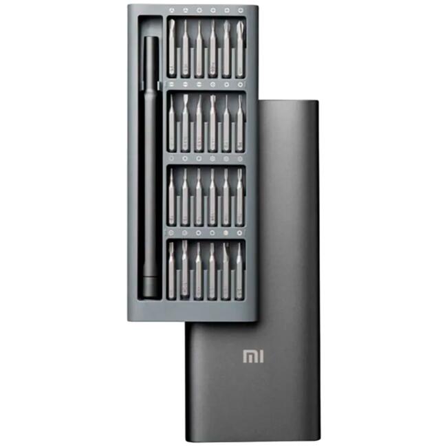 Mi комплект прецизни отвертки Precision Screwdriver Kit, 24 накрайника, алуминиев магнитен калъф
