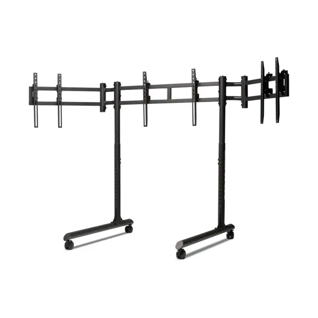 Мобилна стойка за три монитора Next Level Racing Round Tube