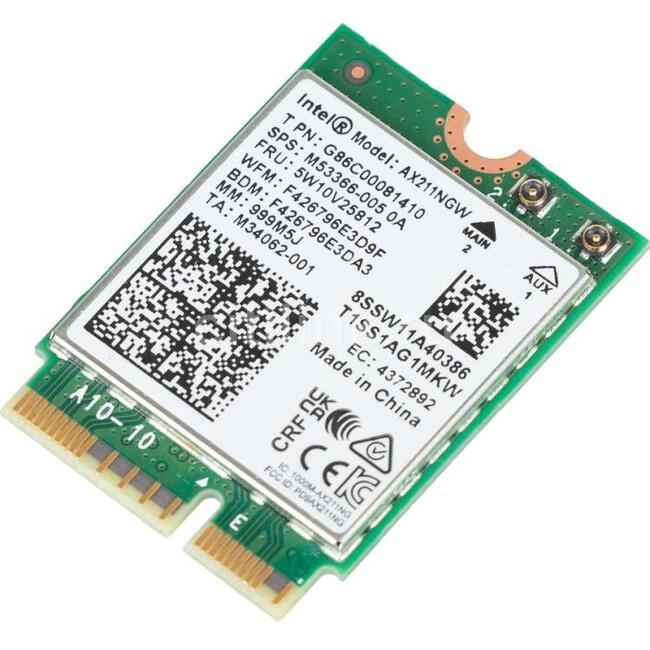 Мрежова карта Intel® Wi-Fi 6E AX211 (Gig+), 2230, 2x2 AX R2 (6GHz)+BT, No vPro