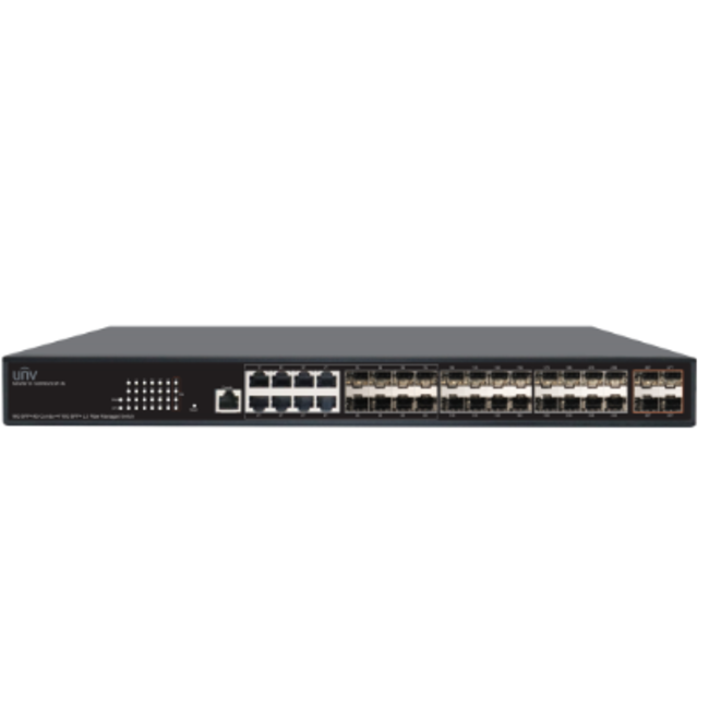 NSW агрегиращ оптичен суич NSW5610-16GP8GC4XP-IN - 16 гигабитови и 4 оптични порта, за 10G връзки