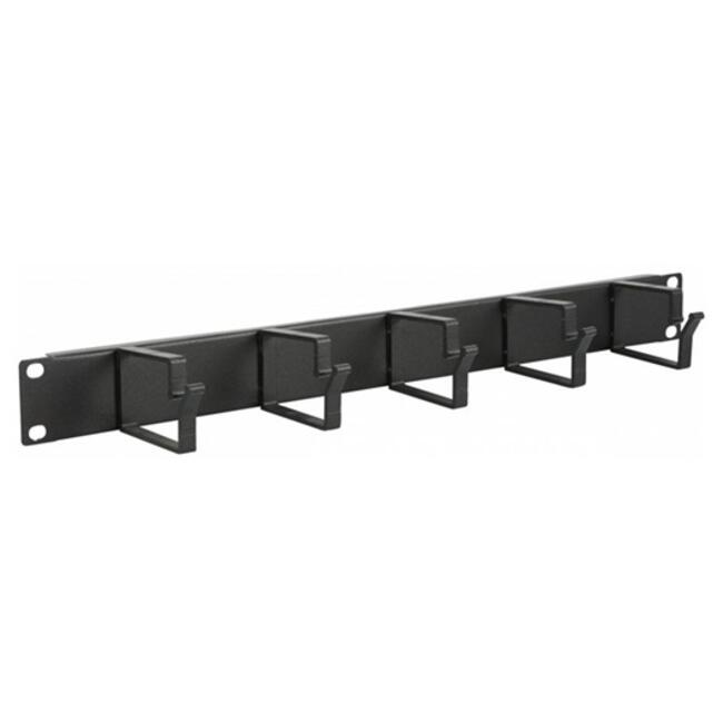 OEM Аранжиращ панел 1U 5 скоби - за 19-инчов шкаф, хоризонтална организация на мрежови кабели