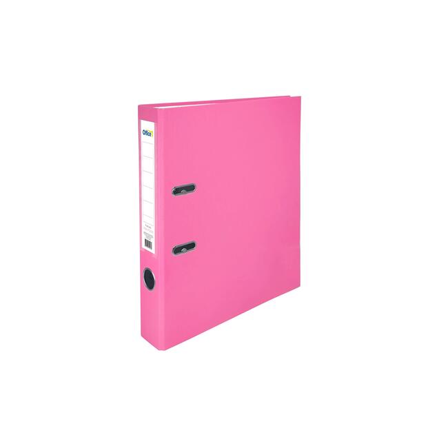 Office 1 Класьор, 5 cm, PP, несглобен, розов, 50 броя