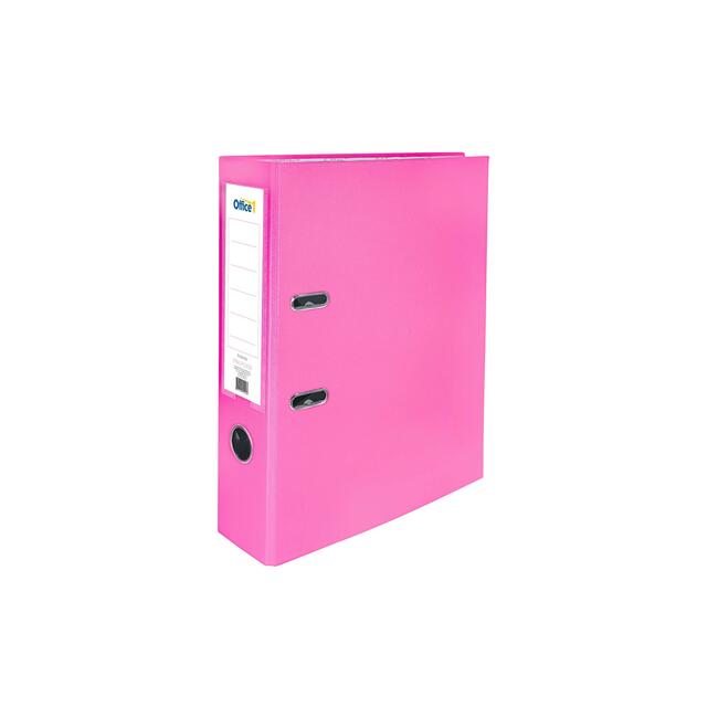 Office 1 Класьор, 8 cm, PP, несглобен, розов, 50 броя