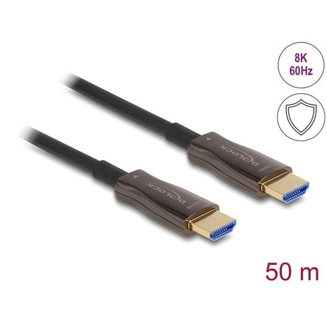 Оптичен кабел Delock, HDMI 8K, 60Hz, 48Gbps, 50 m