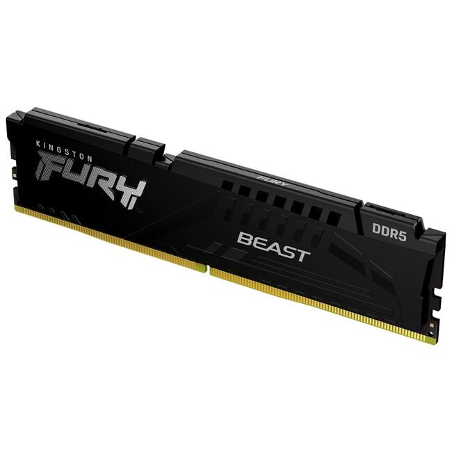 Памет за настолен компютър 8G DDR5 5200 Kingston FURY Beast Black KF552C40BB-8