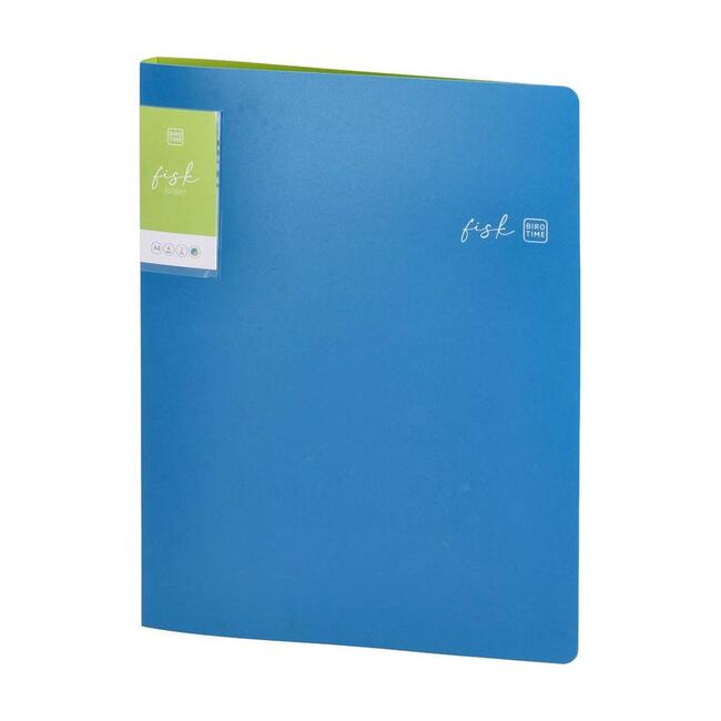 Папка Biro Time Fisk, А4, с 2 ринга, 20 mm, синя