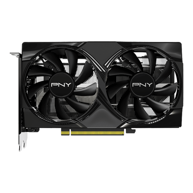 PNY видео карта RTX 5050 Dual Fan, 8 GB GDDR6 видео памет, охлаждане с два вентилатора за гейминг
