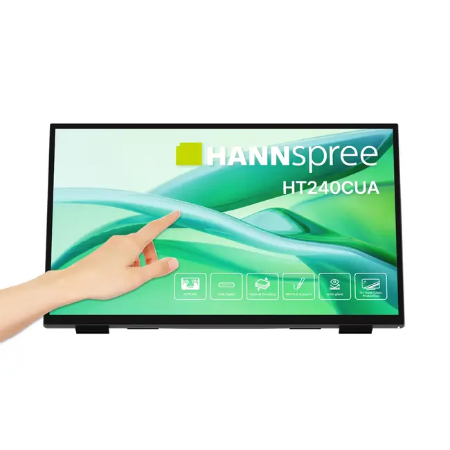Портативен тъч Монитор Hanspree HT240CUA - 23.8" VA FHD(1920x1080), HDMI, USB-C