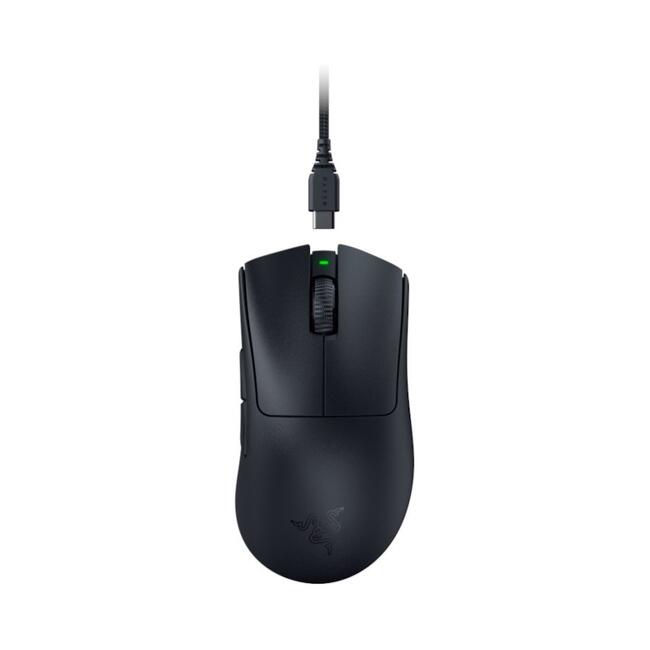 RAZER гейминг мишка DeathAdder V3 Pro - безжична, с HyperPolling адаптер и ниска латентност