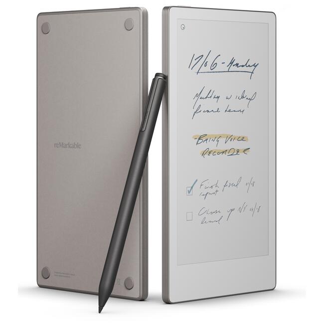ReMarkable таблет Pro Move, 7.3-инчов сензорен дисплей, с електронен писец Marker Plus за писане