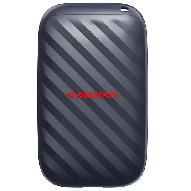 SanDisk Преносим SSD диск E10, 1 терабайт, черен, компактен формат за пренос и съхранение на данни