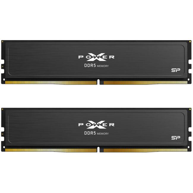 Silicon Power памет за гейминг настолен компютър DDR5-6000 C36, 32GB (2x16GB), черен радиатор