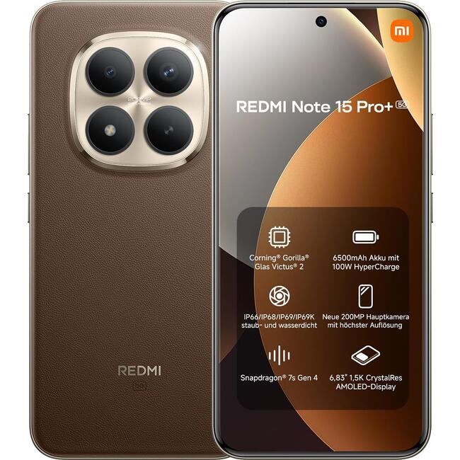 Смартфон REDMI Note 15 Pro+ 5G 8/256GMocha Brown
