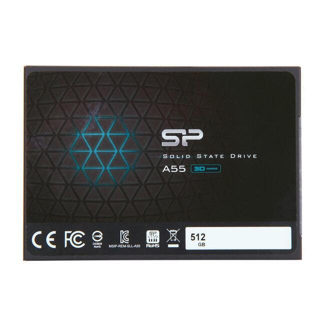Solid State Drive (SSD) SILICON POWER A55, 2.5&quot;, 512 GB, SATA3 3D NAND flash