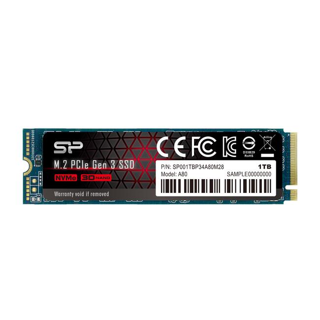 Solid State Drive (SSD) Silicon Power P34 A80 M.2-2280 PCIe NVMe 1TB