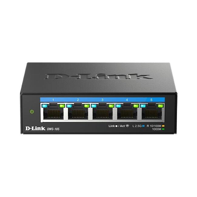 Суич D-Link DMS-105/E, 5 портов 2.5G Multi-Gigabit