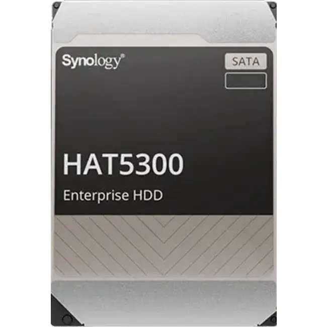 Synology твърд диск HAT5300 NAS - 12 TB, SATA, 3.5 инча, 7200 об/мин, за мрежово хранилище