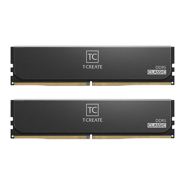 Team Group памет T-Create Classic Black DDR5, 32GB (2x16GB), 6000MHz, CL48, AMD Expo и Intel XMP