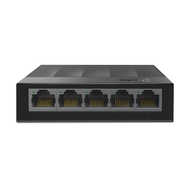 TP-Link мрежов суич LS1005G, неуправляем, 5 порта Gigabit Ethernet 10/100/1000, компактен