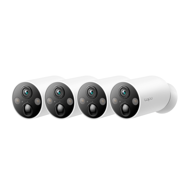 TP-Link Охранителна WiFi камера Tapo C425 - външен/вътрешен монтаж, безжична връзка, 4 броя