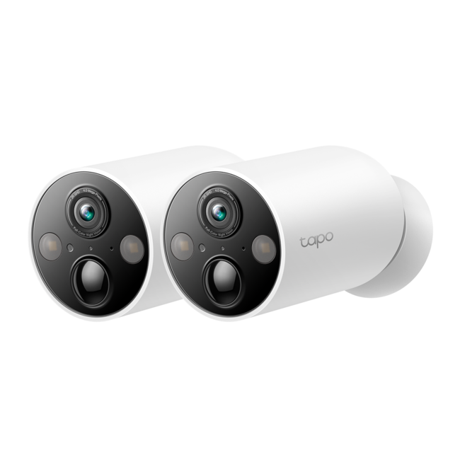 TP-Link Охранителна WiFi камера Tapo C425, за външен и вътрешен монтаж, комплект от 2 броя