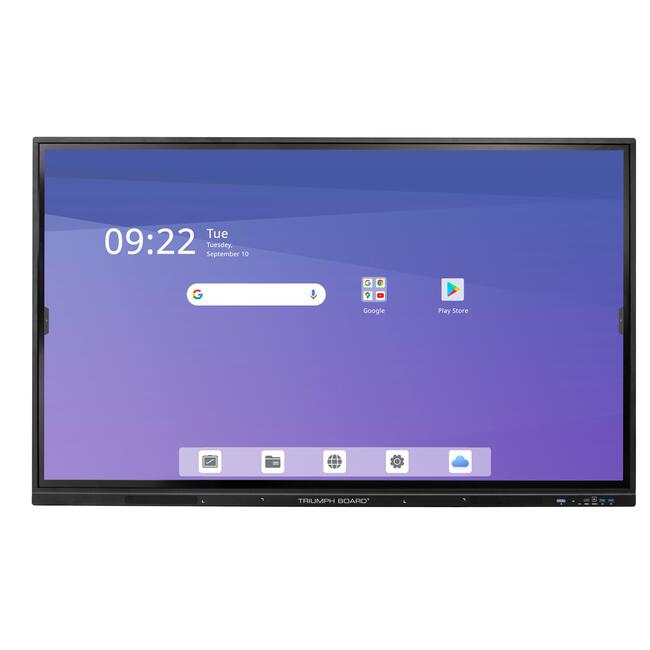 TRIUMPH BOARD Интерактивен мулти-тъч дисплей 86" IFP BLACK G, диагонал 86 инча, Android 14