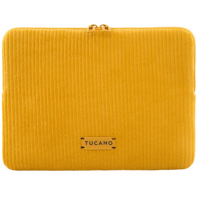 Tucano Калъф за лаптоп Velluto2 – мек защитен калъф за MacBook Pro/Air 13 инча, жълт, тънък дизайн