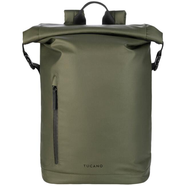 Tucano раница Rollo - за лаптоп до 15.6 инча и MacBook Pro 16 (2019-2023), цвят военно зелено