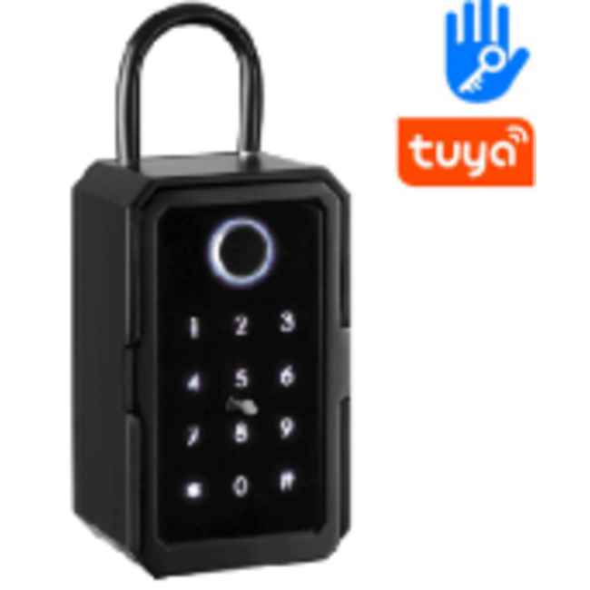 Tuya кутия за ключове S4A-K3 – отключване с пръстов отпечатък, сигурно съхранение на ключове