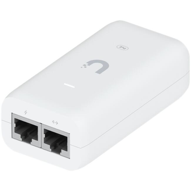 Ubiquiti Адаптер за захранване U-POE-AF - PoE 802.3af до 15 W, защита от електростатичен разряд