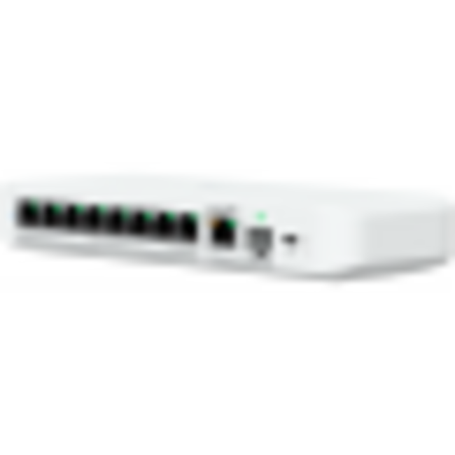 Ubiquiti Мрежов суич USW-Flex-2.5G-8-EU, 8 порта 2.5 GbE, 10 GbE PoE/SFP вход за захранване