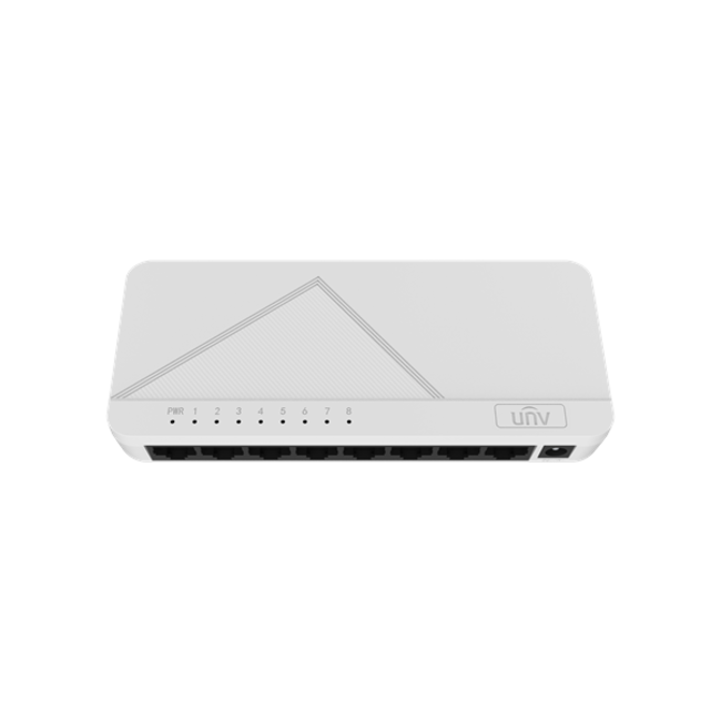 UNV Суич NSW1010-8GT-IN - 8 гигабитови порта, Ethernet комутатор, настолен монтаж за офис мрежи