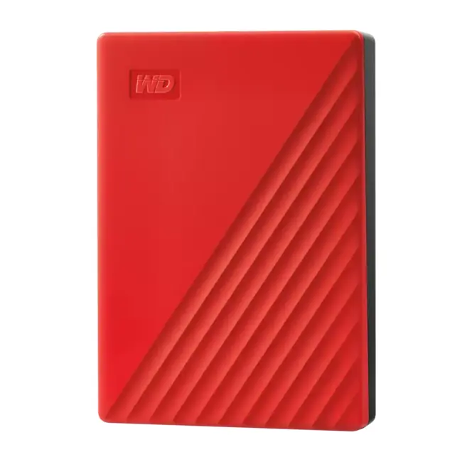 Western Digital Външен хард диск My Passport, капацитет 4 терабайта, 2.5 инча, червен корпус