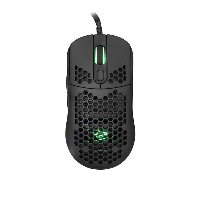White Shark геймърска мишка GALAHAD - висока резолюция до 7200 dpi, честота 1000 Hz, черен цвят