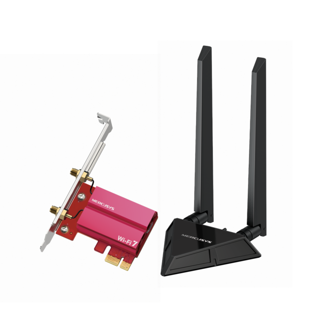 WiFi 7 Bluetooth 5.4 PCIe адаптер Mercusys MA49BE BE9300