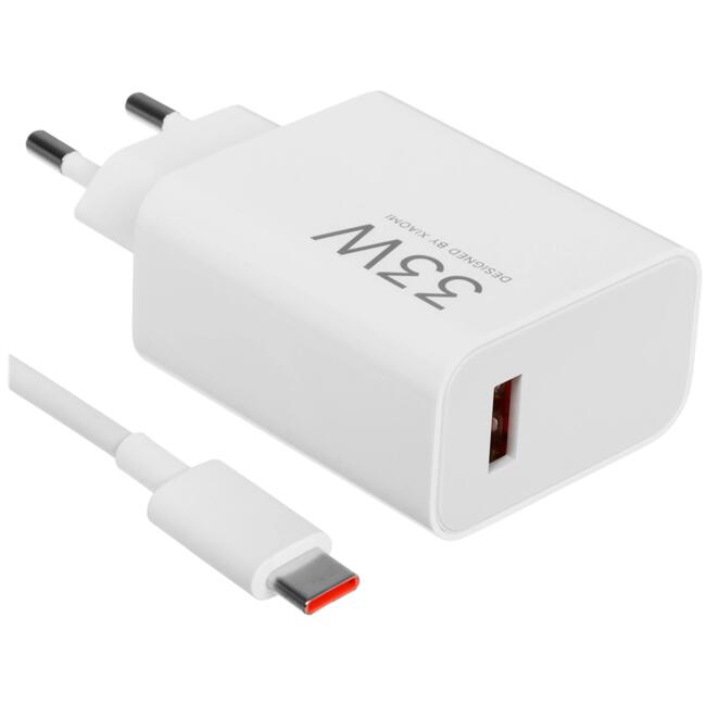 Xiaomi Адаптер за захранване 33W Charging Combo Type-A EU - 33 W, изход Type-A, европейски стандарт