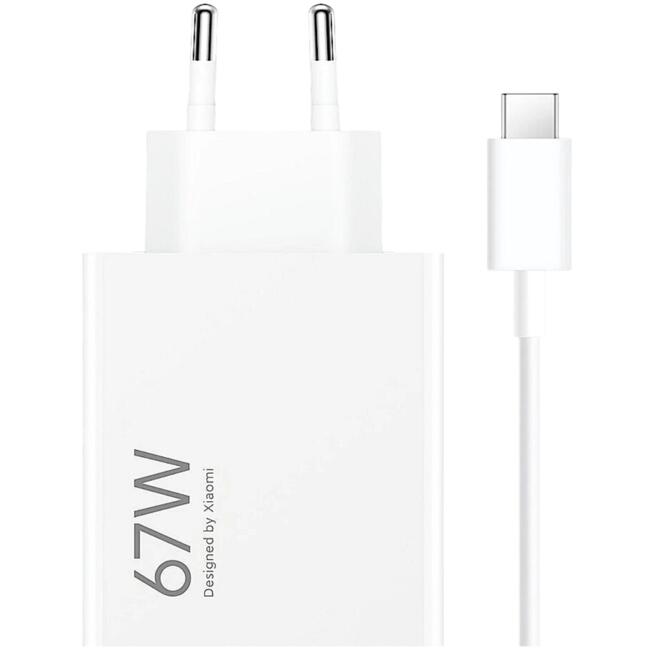 Xiaomi адаптер за захранване 67W HyperCharge Combo Type-A EU - бързо зареждане, USB Type-A изход