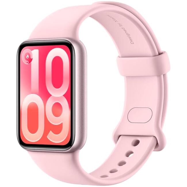 Xiaomi смарт часовник Smart Band 10 Pro, лавандулово розов корпус, ежедневно следене на активност